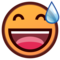 Smiling Face With Open Mouth & Cold Sweat emoji on Emojidex